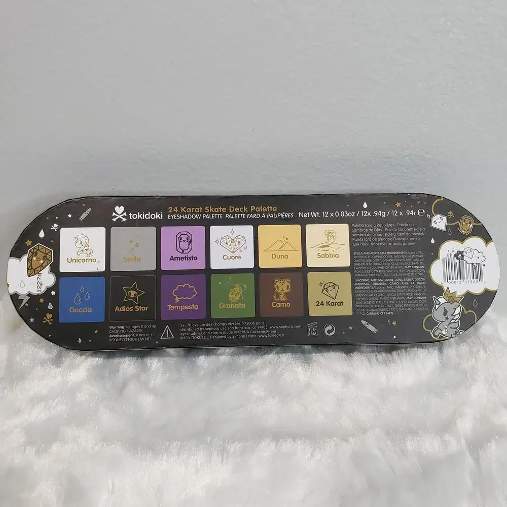 Tokidoki 24 Karat Skate Deck Eyeshadow Palette